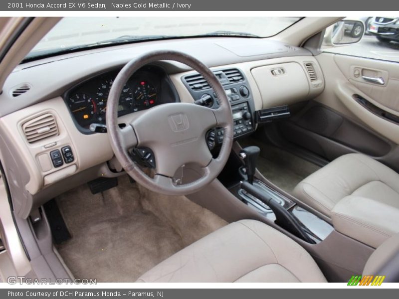 Ivory Interior - 2001 Accord EX V6 Sedan 