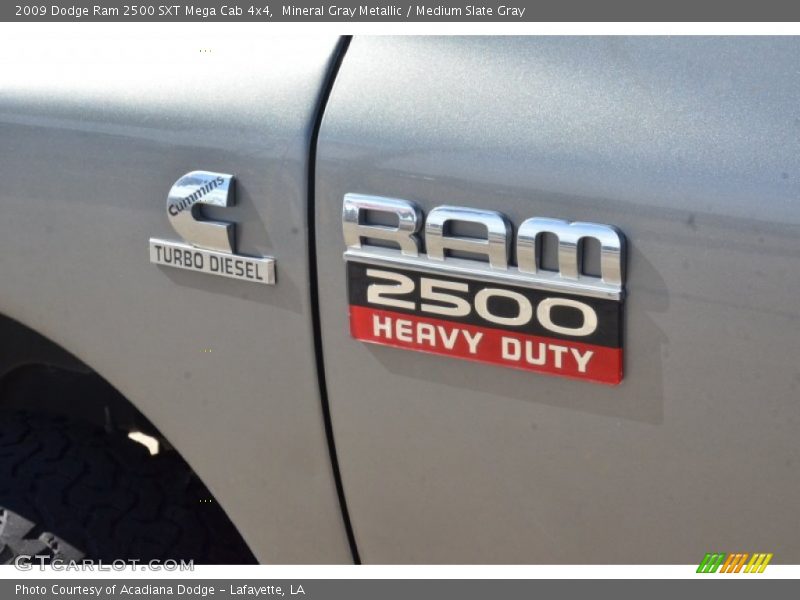 Mineral Gray Metallic / Medium Slate Gray 2009 Dodge Ram 2500 SXT Mega Cab 4x4
