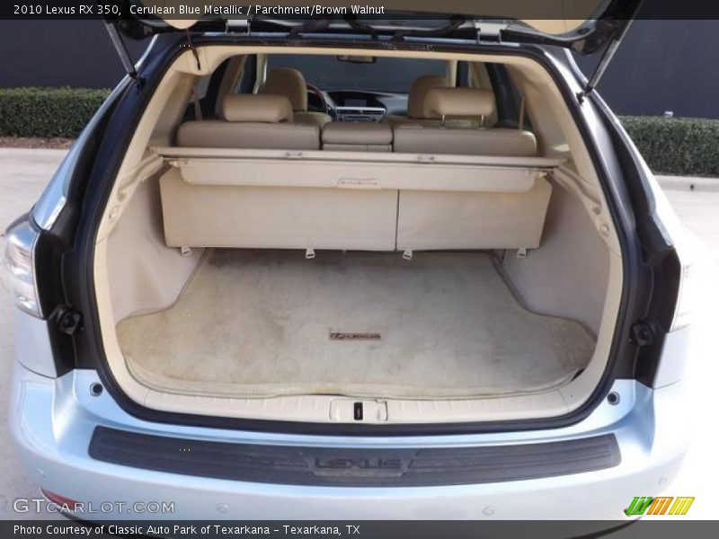 Cerulean Blue Metallic / Parchment/Brown Walnut 2010 Lexus RX 350