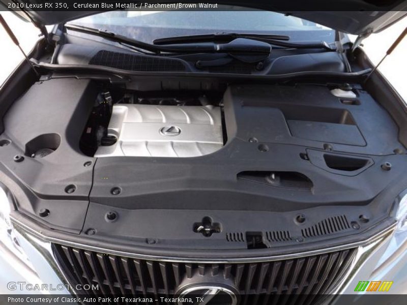 Cerulean Blue Metallic / Parchment/Brown Walnut 2010 Lexus RX 350