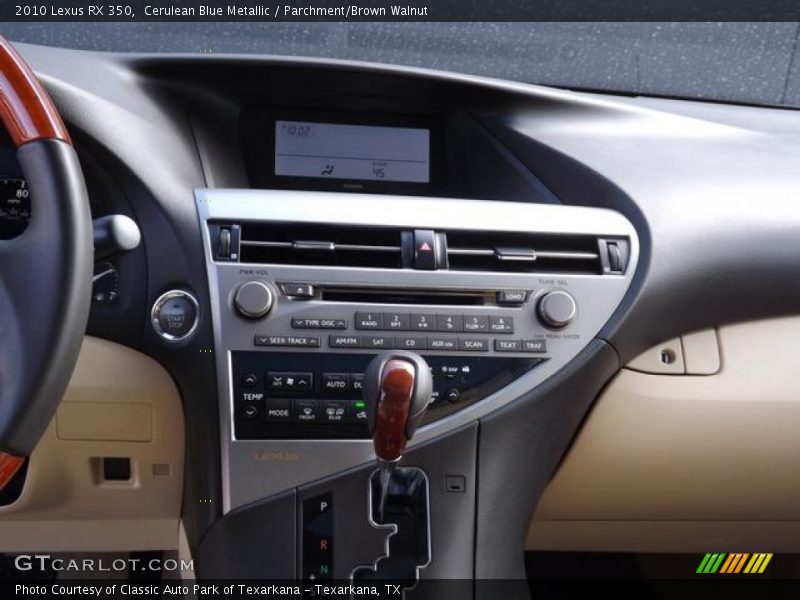 Cerulean Blue Metallic / Parchment/Brown Walnut 2010 Lexus RX 350