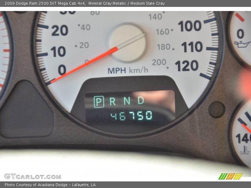 Mineral Gray Metallic / Medium Slate Gray 2009 Dodge Ram 2500 SXT Mega Cab 4x4