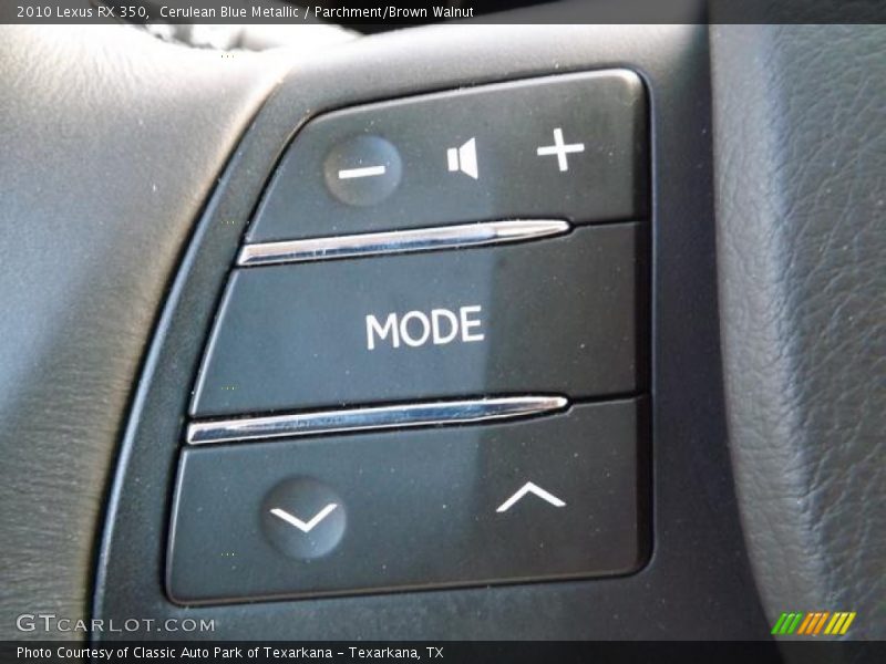 Cerulean Blue Metallic / Parchment/Brown Walnut 2010 Lexus RX 350