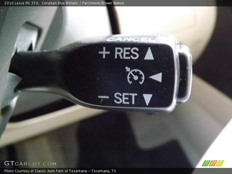 Cerulean Blue Metallic / Parchment/Brown Walnut 2010 Lexus RX 350