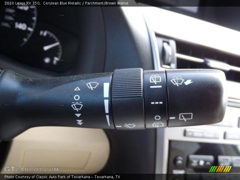 Cerulean Blue Metallic / Parchment/Brown Walnut 2010 Lexus RX 350