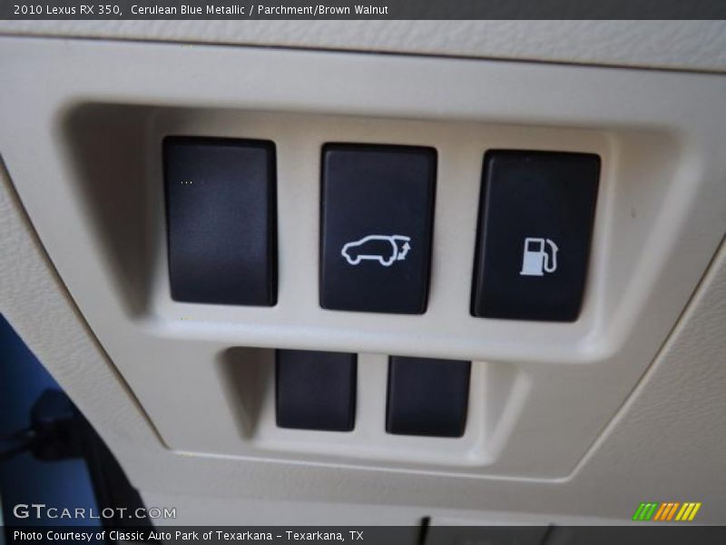 Cerulean Blue Metallic / Parchment/Brown Walnut 2010 Lexus RX 350