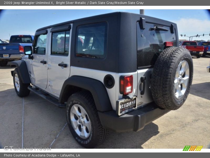 Bright Silver Metallic / Dark Slate Gray/Medium Slate Gray 2009 Jeep Wrangler Unlimited X