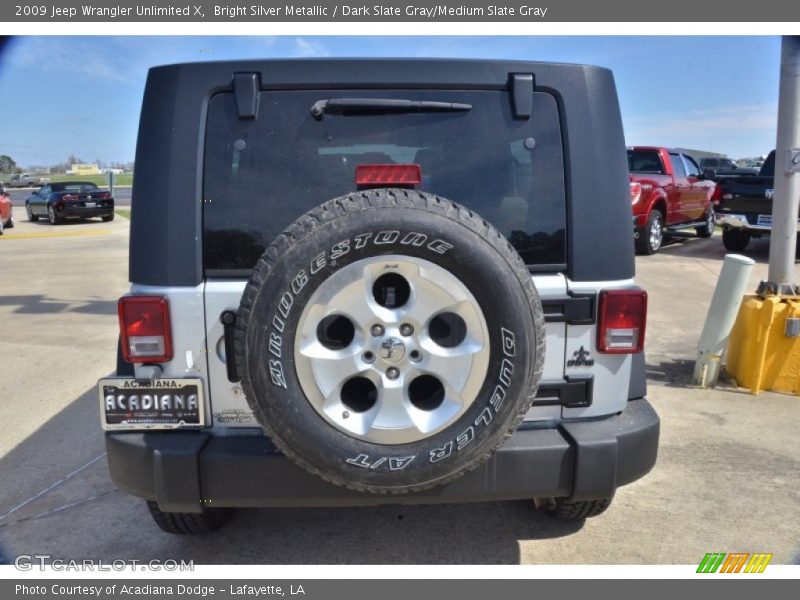 Bright Silver Metallic / Dark Slate Gray/Medium Slate Gray 2009 Jeep Wrangler Unlimited X
