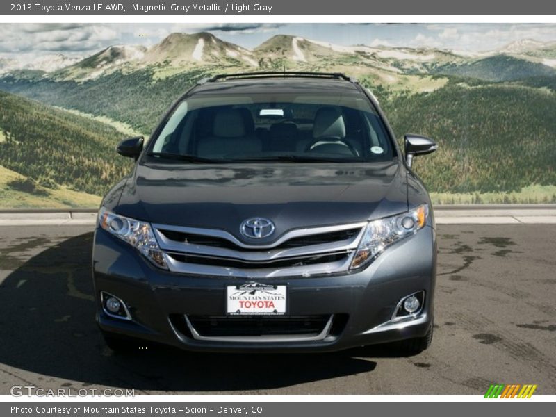 Magnetic Gray Metallic / Light Gray 2013 Toyota Venza LE AWD