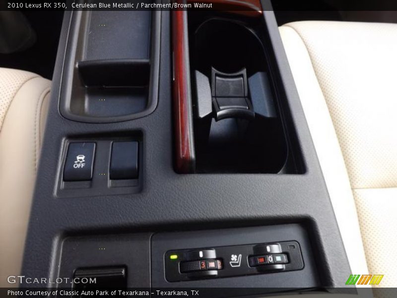 Cerulean Blue Metallic / Parchment/Brown Walnut 2010 Lexus RX 350