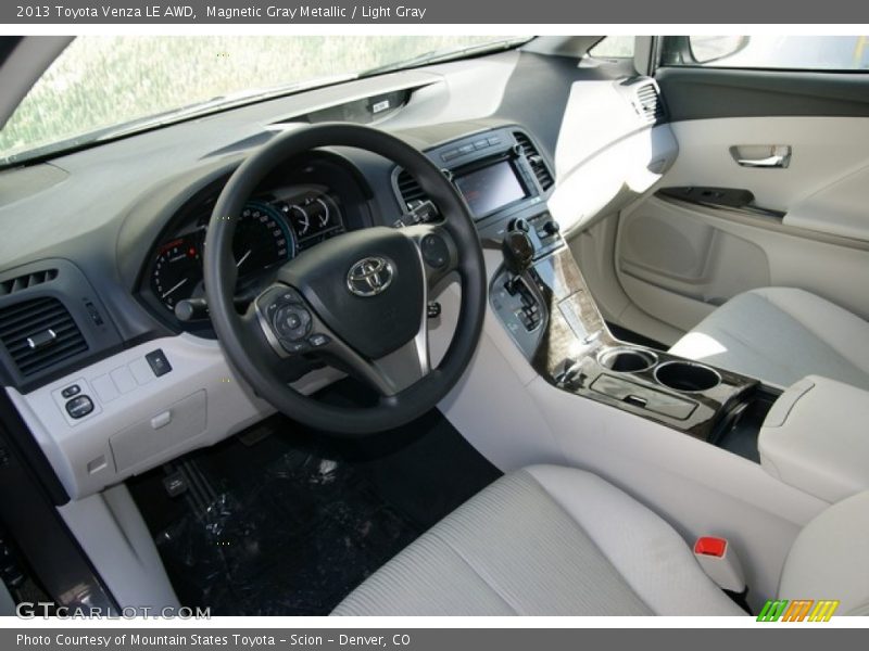 Magnetic Gray Metallic / Light Gray 2013 Toyota Venza LE AWD