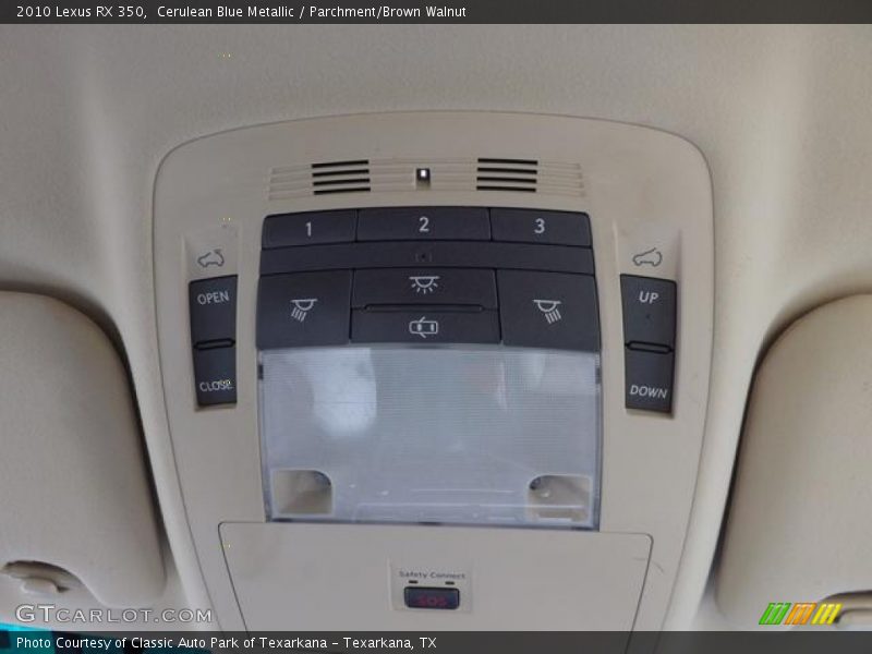 Cerulean Blue Metallic / Parchment/Brown Walnut 2010 Lexus RX 350