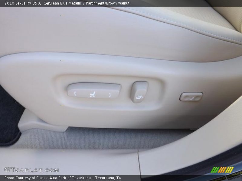Cerulean Blue Metallic / Parchment/Brown Walnut 2010 Lexus RX 350