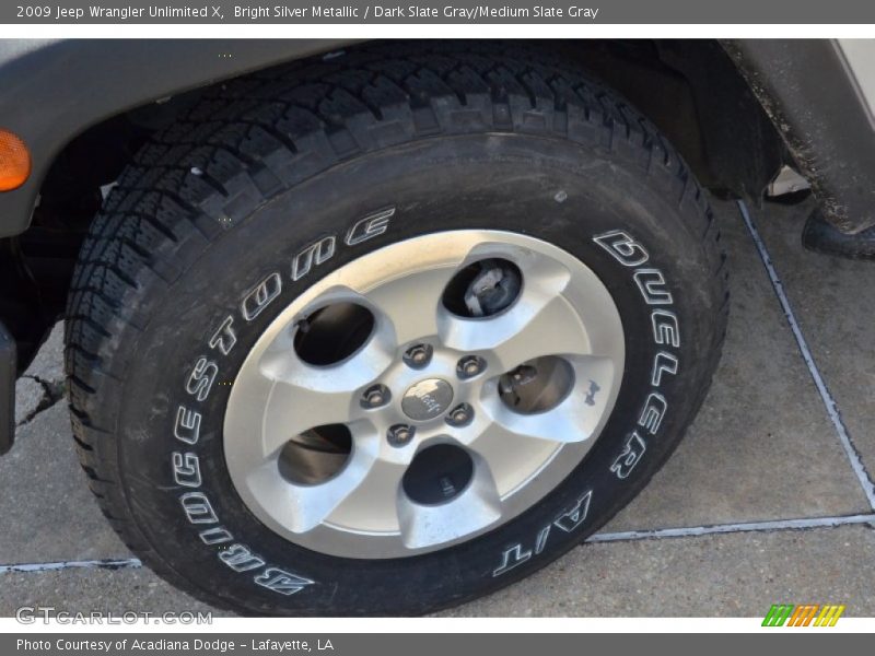 Bright Silver Metallic / Dark Slate Gray/Medium Slate Gray 2009 Jeep Wrangler Unlimited X