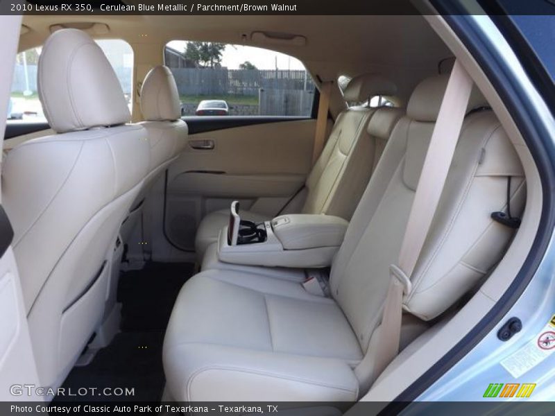 Cerulean Blue Metallic / Parchment/Brown Walnut 2010 Lexus RX 350