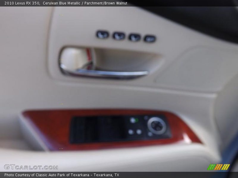 Cerulean Blue Metallic / Parchment/Brown Walnut 2010 Lexus RX 350