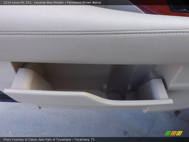 Cerulean Blue Metallic / Parchment/Brown Walnut 2010 Lexus RX 350