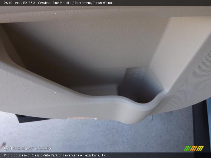 Cerulean Blue Metallic / Parchment/Brown Walnut 2010 Lexus RX 350