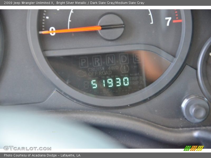 Bright Silver Metallic / Dark Slate Gray/Medium Slate Gray 2009 Jeep Wrangler Unlimited X