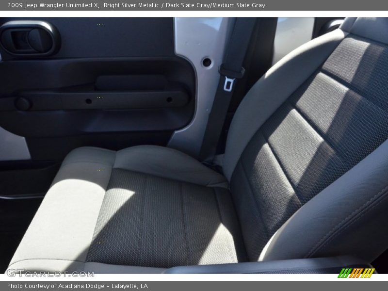 Bright Silver Metallic / Dark Slate Gray/Medium Slate Gray 2009 Jeep Wrangler Unlimited X