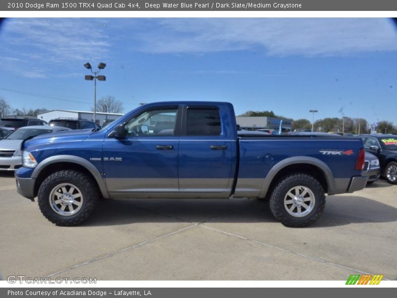  2010 Ram 1500 TRX4 Quad Cab 4x4 Deep Water Blue Pearl