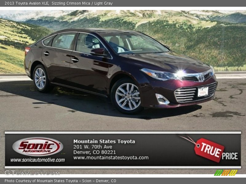 Sizzling Crimson Mica / Light Gray 2013 Toyota Avalon XLE