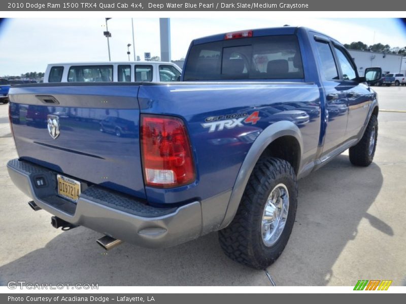 Deep Water Blue Pearl / Dark Slate/Medium Graystone 2010 Dodge Ram 1500 TRX4 Quad Cab 4x4