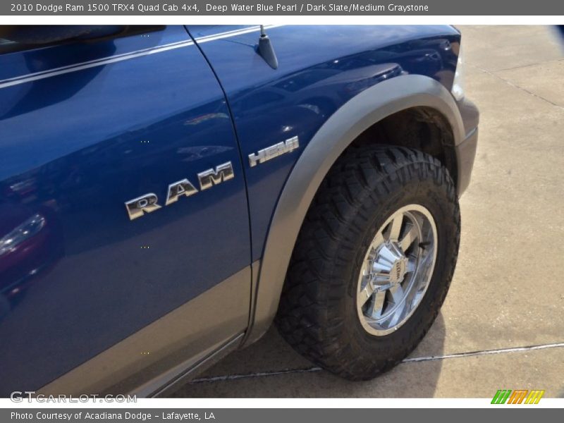 Deep Water Blue Pearl / Dark Slate/Medium Graystone 2010 Dodge Ram 1500 TRX4 Quad Cab 4x4