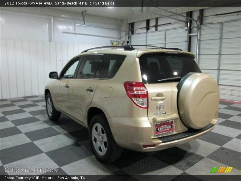 Sandy Beach Metallic / Sand Beige 2012 Toyota RAV4 I4 4WD