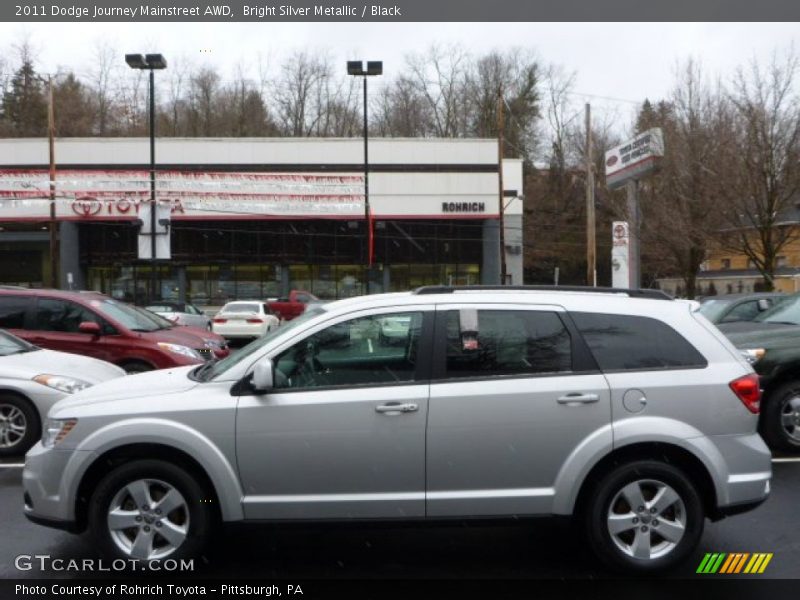 Bright Silver Metallic / Black 2011 Dodge Journey Mainstreet AWD
