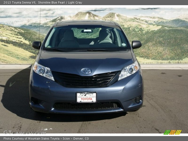 Shoreline Blue Pearl / Light Gray 2013 Toyota Sienna V6