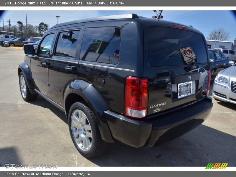 Brilliant Black Crystal Pearl / Dark Slate Gray 2011 Dodge Nitro Heat