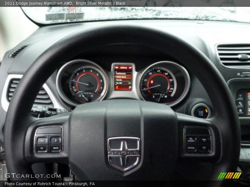 Bright Silver Metallic / Black 2011 Dodge Journey Mainstreet AWD