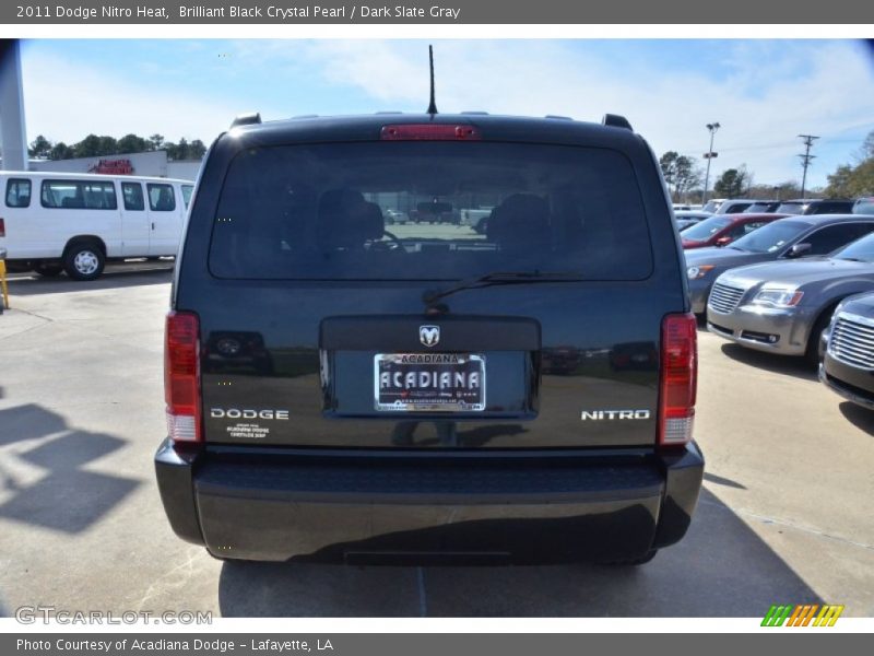 Brilliant Black Crystal Pearl / Dark Slate Gray 2011 Dodge Nitro Heat