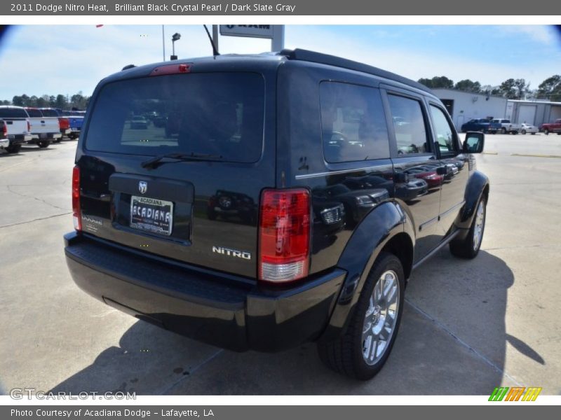 Brilliant Black Crystal Pearl / Dark Slate Gray 2011 Dodge Nitro Heat