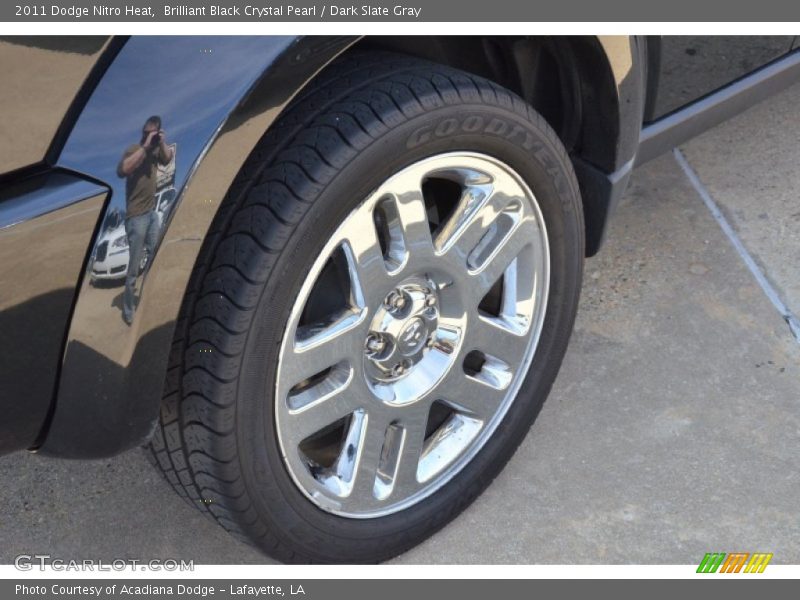 Brilliant Black Crystal Pearl / Dark Slate Gray 2011 Dodge Nitro Heat