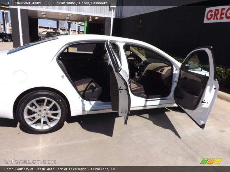 Summit White / Cocoa/Cashmere 2012 Chevrolet Malibu LTZ