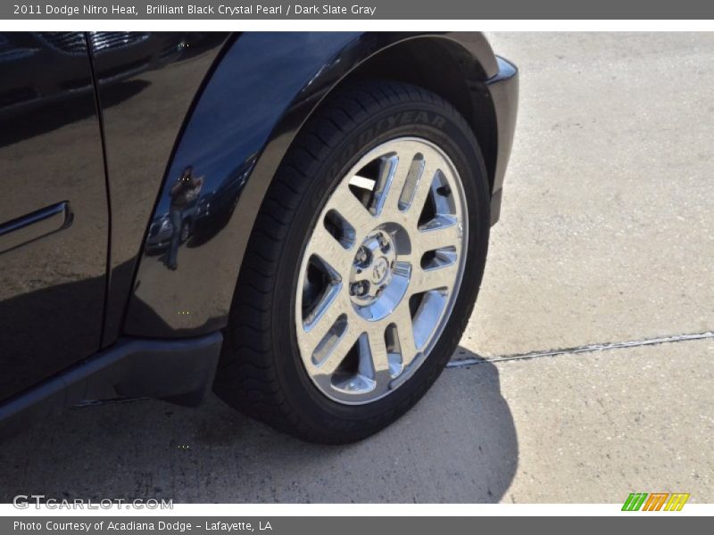 Brilliant Black Crystal Pearl / Dark Slate Gray 2011 Dodge Nitro Heat