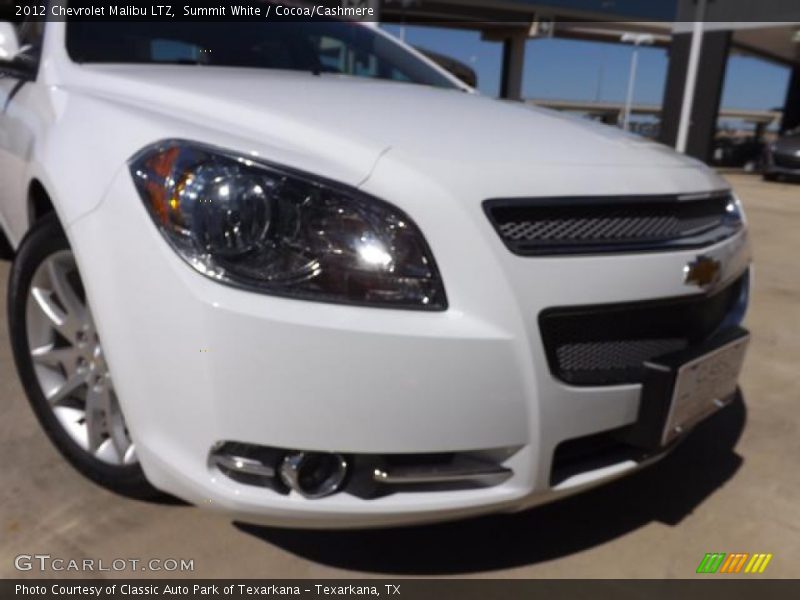 Summit White / Cocoa/Cashmere 2012 Chevrolet Malibu LTZ