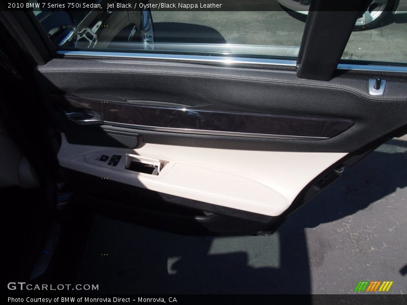 Jet Black / Oyster/Black Nappa Leather 2010 BMW 7 Series 750i Sedan