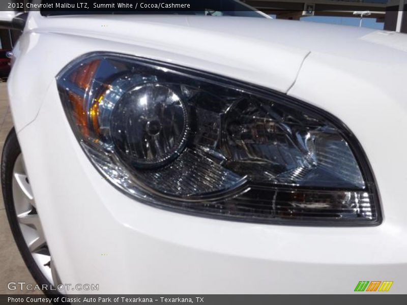Summit White / Cocoa/Cashmere 2012 Chevrolet Malibu LTZ