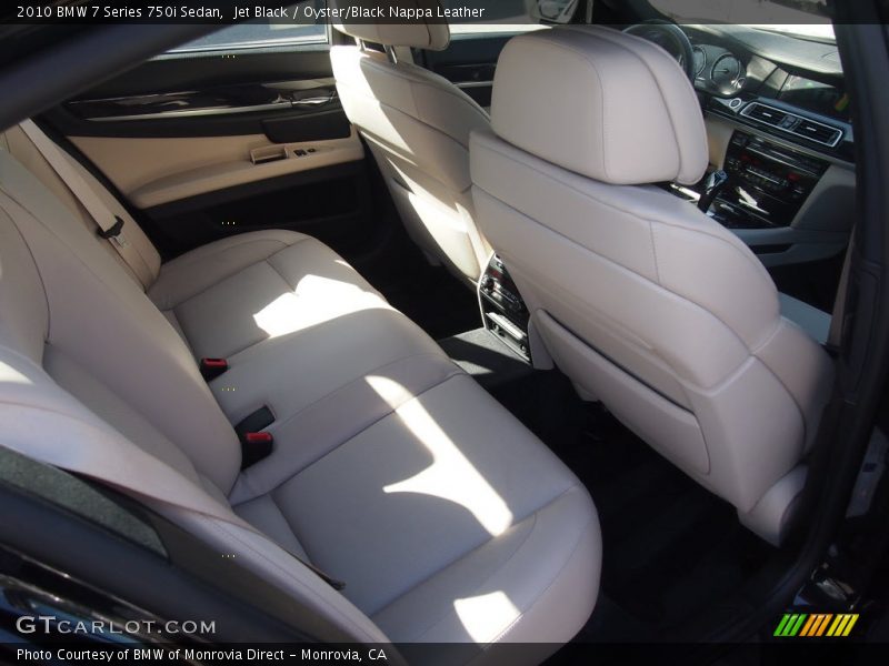 Jet Black / Oyster/Black Nappa Leather 2010 BMW 7 Series 750i Sedan