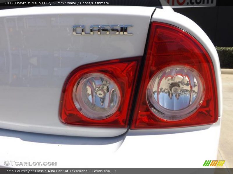 Summit White / Cocoa/Cashmere 2012 Chevrolet Malibu LTZ
