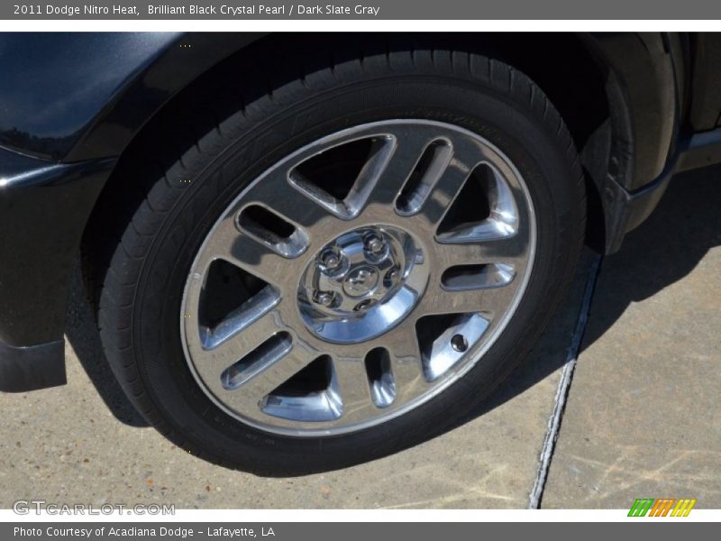 Brilliant Black Crystal Pearl / Dark Slate Gray 2011 Dodge Nitro Heat
