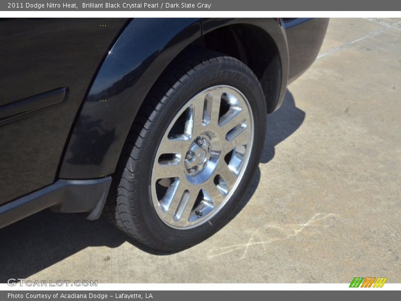 Brilliant Black Crystal Pearl / Dark Slate Gray 2011 Dodge Nitro Heat