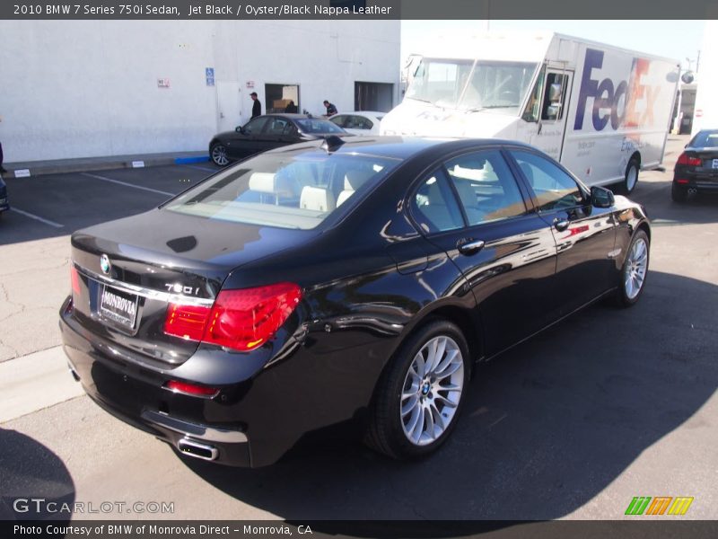 Jet Black / Oyster/Black Nappa Leather 2010 BMW 7 Series 750i Sedan
