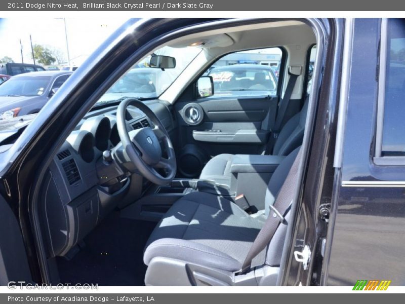 Brilliant Black Crystal Pearl / Dark Slate Gray 2011 Dodge Nitro Heat