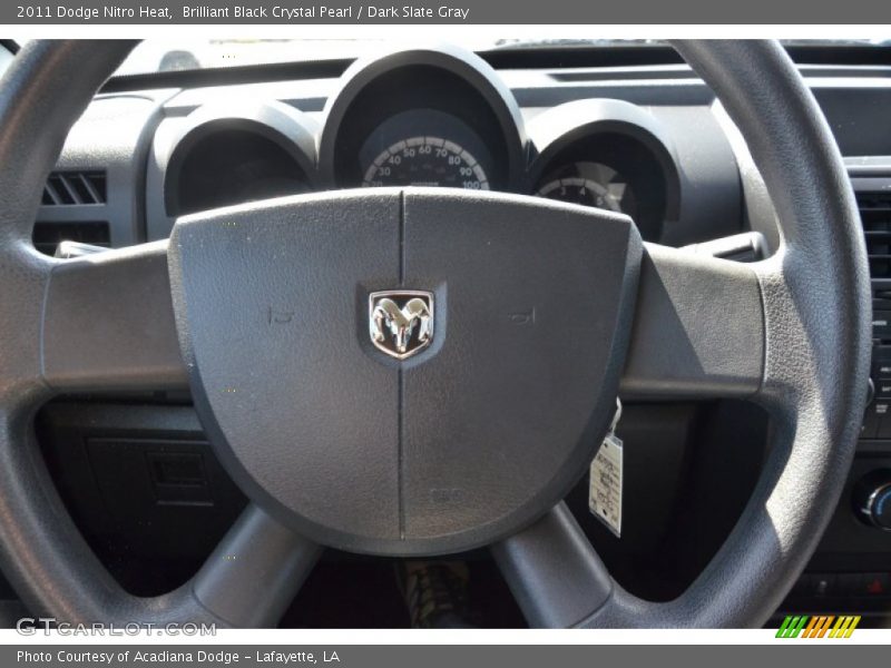 Brilliant Black Crystal Pearl / Dark Slate Gray 2011 Dodge Nitro Heat