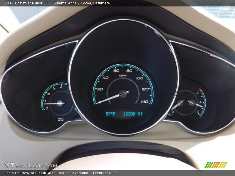 Summit White / Cocoa/Cashmere 2012 Chevrolet Malibu LTZ