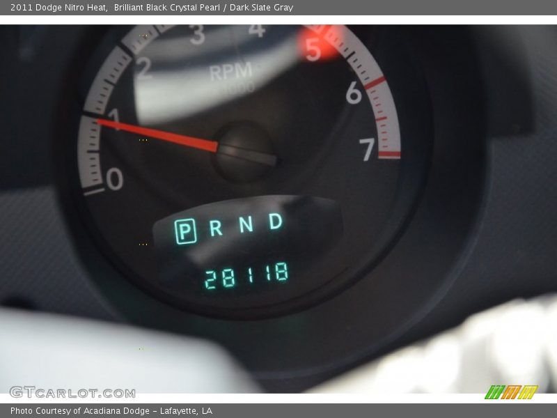 Brilliant Black Crystal Pearl / Dark Slate Gray 2011 Dodge Nitro Heat
